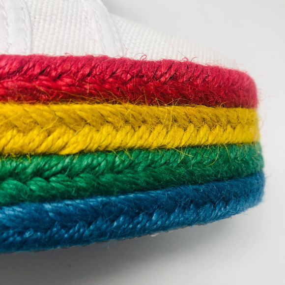 NEW‎ Superga Unisex Fantasia Rainbow Sneakers White Platfrom 37 W 6.5 M 5 5 - Picture 9 of 12